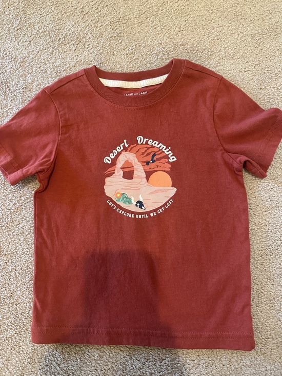 Janie and Jack Other - Janie and Jack Rust Red 'Desert Dreaming' Graphic Tee